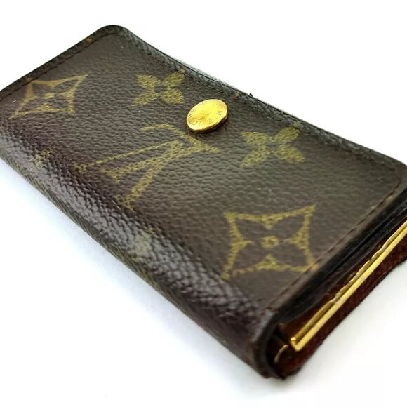 LOUIS VUITTON Key Case Monogram Beige Monogram Canvas Authentic USED T20103 - Picture 4 of 7